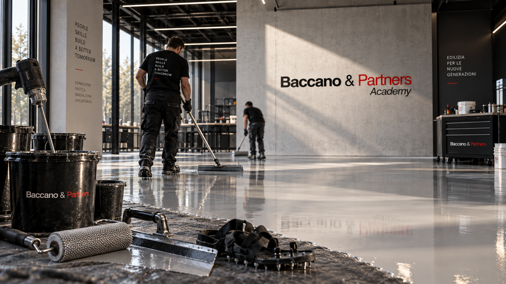 Applicazione di resina
